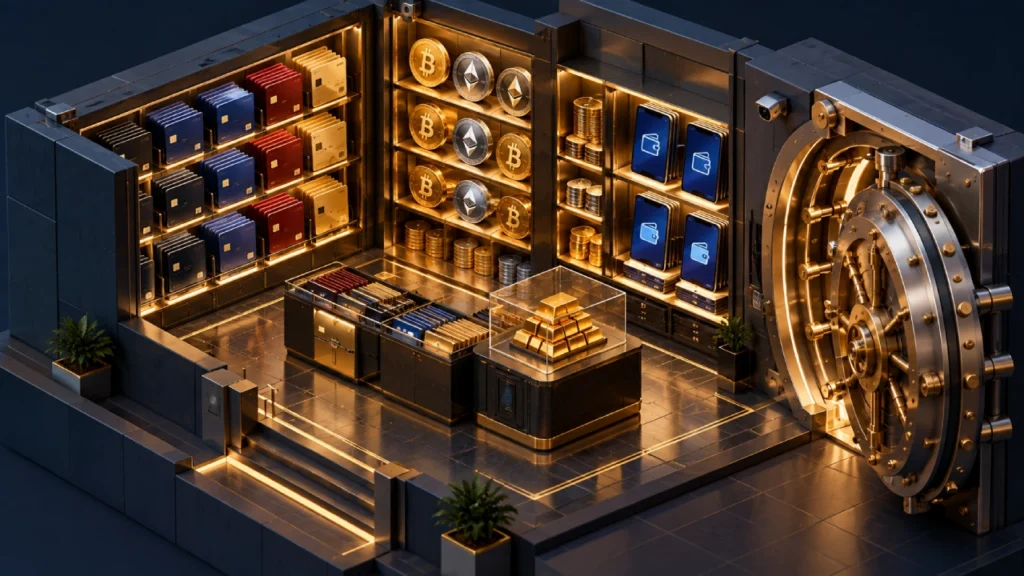 Payment methods at a casino uden ROFUS – MobilePay, crypto, and cards in a digital vault